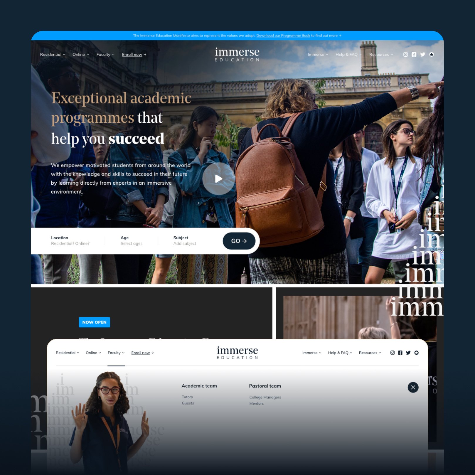 Designing UI for an Exceptional Academic Brand